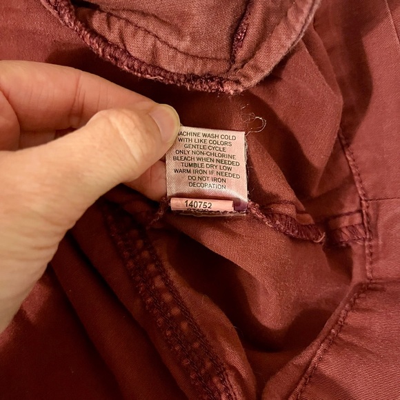 Sonoma Burgundy Fall Jacket S - Picture 3 of 5